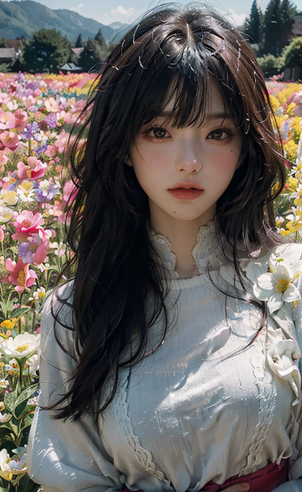 꽃밭촬영