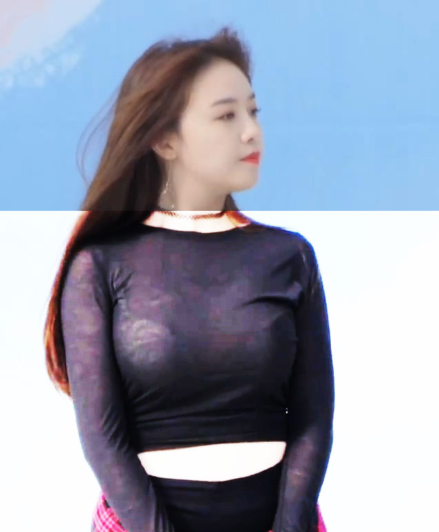 살찐 시스루 민아 밝기 조절