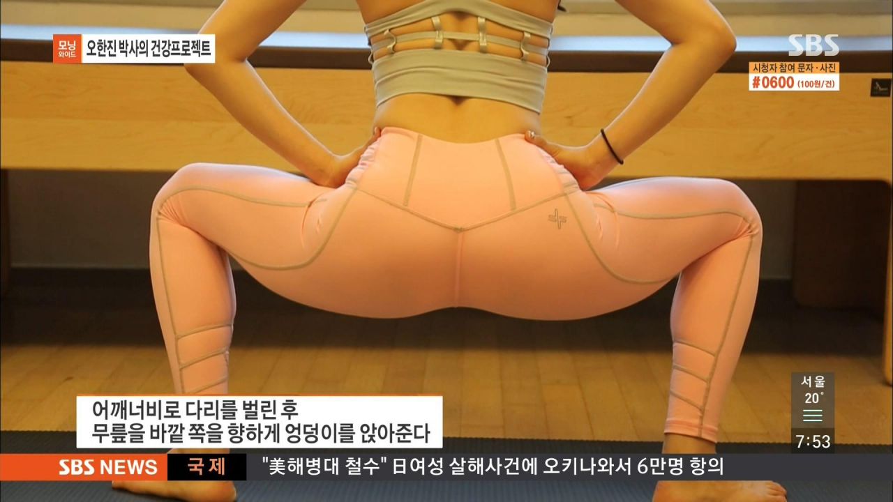 공중파 요가녀