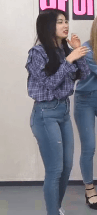 청바지 옆태 혜원