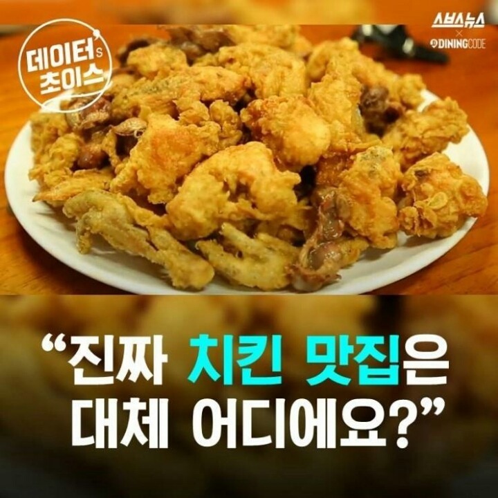 치킨 맛집 데이터