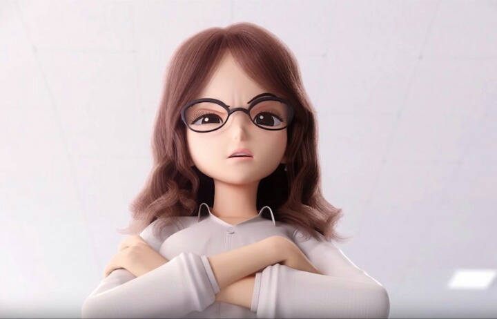 국산 아동 애니메이션에 나오는 여교사