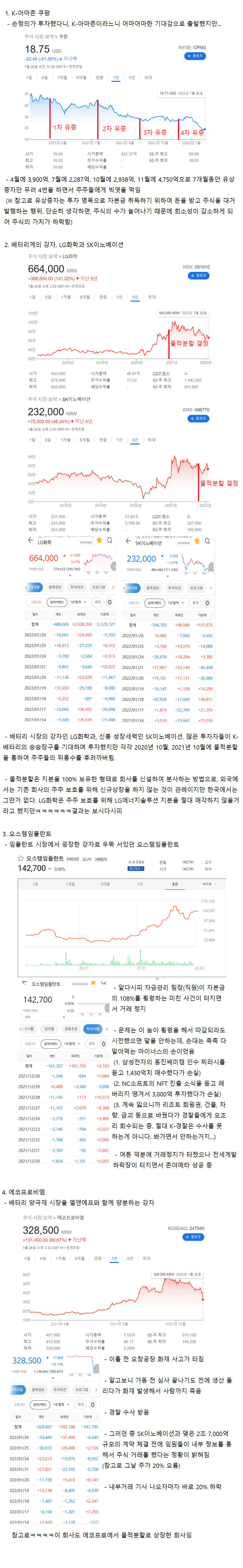 버거형들에게 매운 맛 보여주고 있는 K-주식