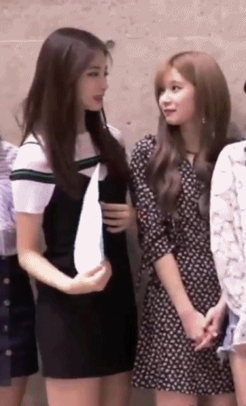 쯔위 옆에 있으면 쪼꼬미가 되는 사나