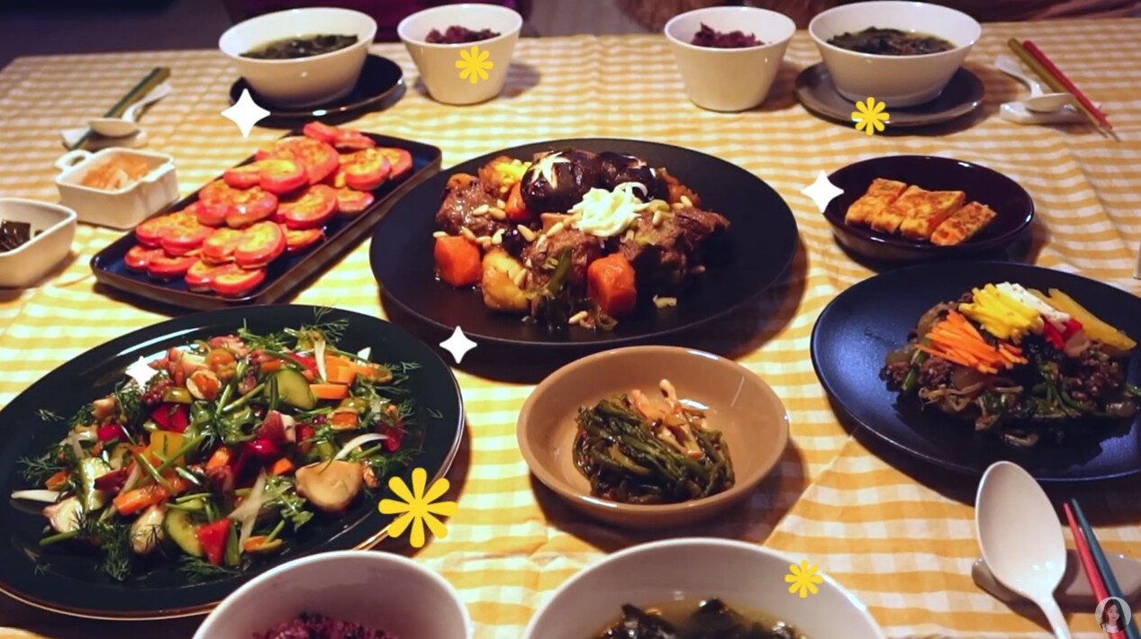 아빠 생일상 차려드리는 소희