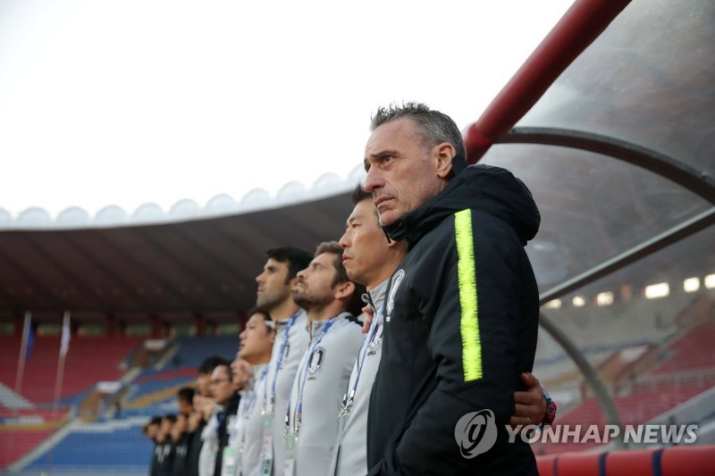 축구 국가대표팀 북한전 경기 사진