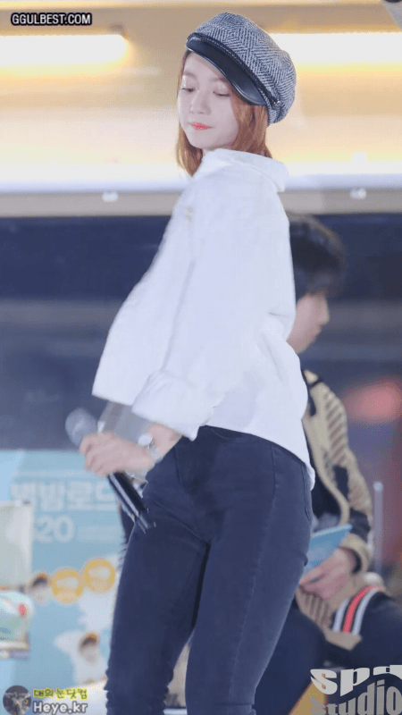 크롭 청바지 비니
