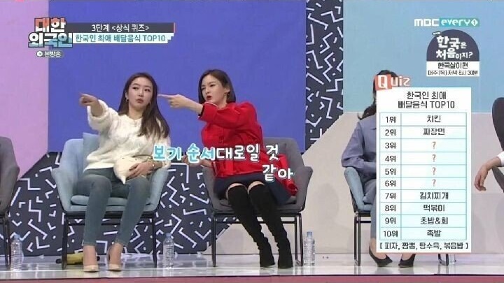 한국인 최애 배달 음식