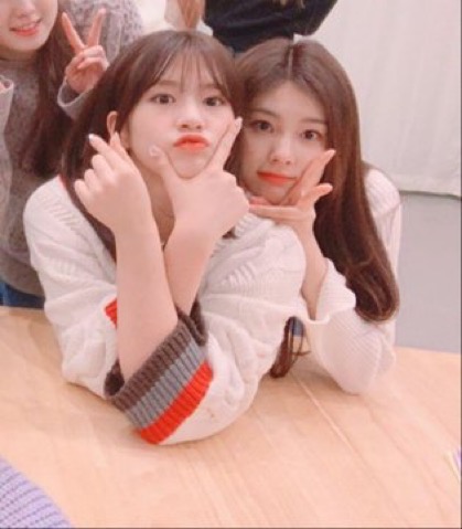사이 좋은 안유진 강혜원 캐미