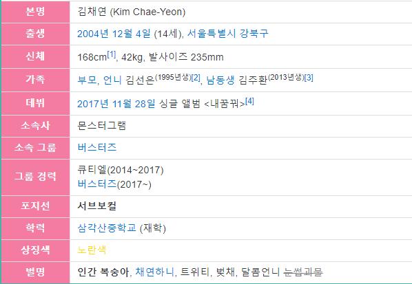버스터즈 채연