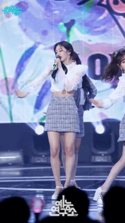 러블리즈 음악중심 직캠 정예인 움짤(데이터주의)