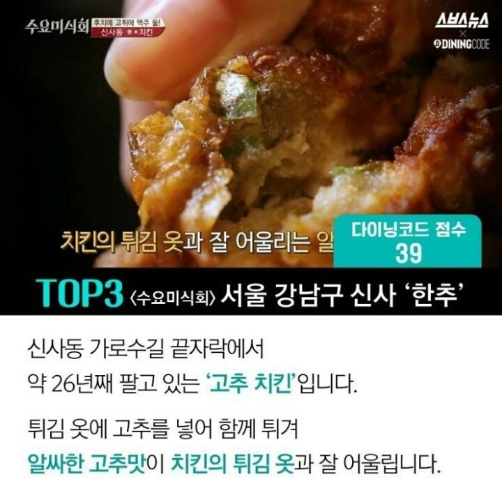 치킨 맛집 데이터