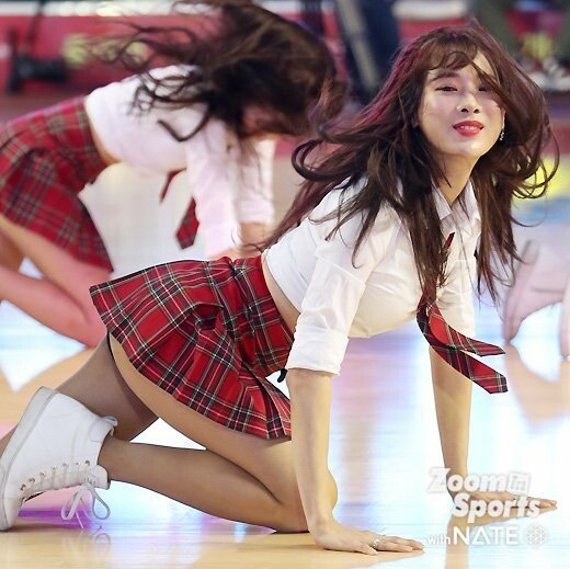 강명호 촬영한 김한나 치어리더