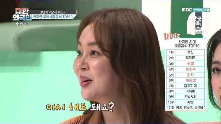 한국인 최애 배달 음식