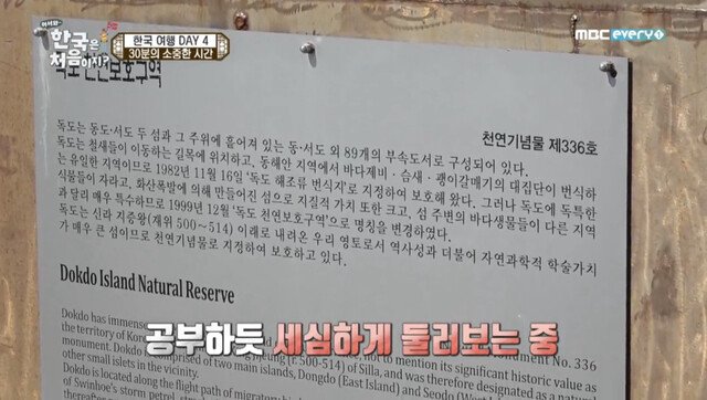 독도에 온 외국인들이 발견한 의문의 바위