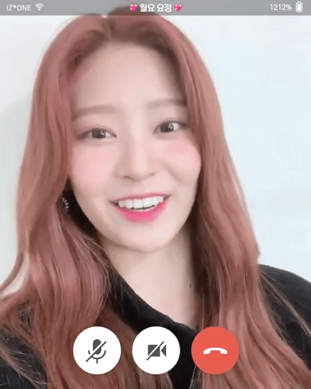 아이즈원, 월요요정 페이스톡 민주