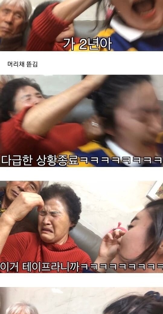 손녀가 몰래 쌍꺼풀 수술을 하면