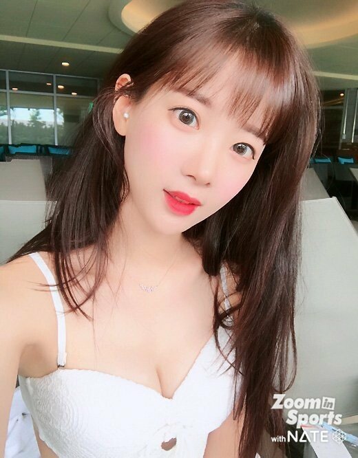 강명호 촬영한 김한나 치어리더