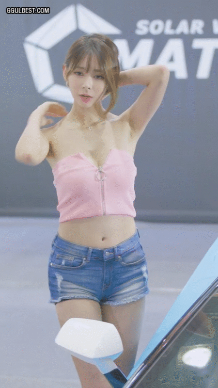 레이싱모델 서한빛 몸매라인.gif