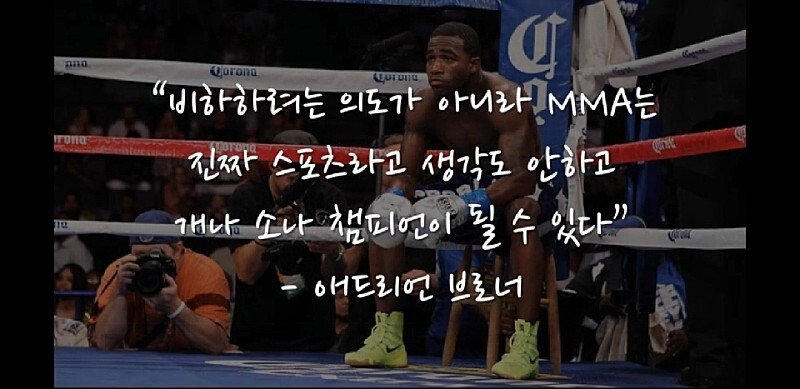 복싱 챔피언들의 MMA 비하 발언