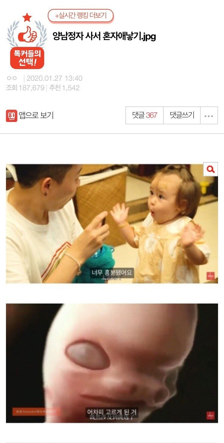 양남 정자 사서 혼자 애 낳기