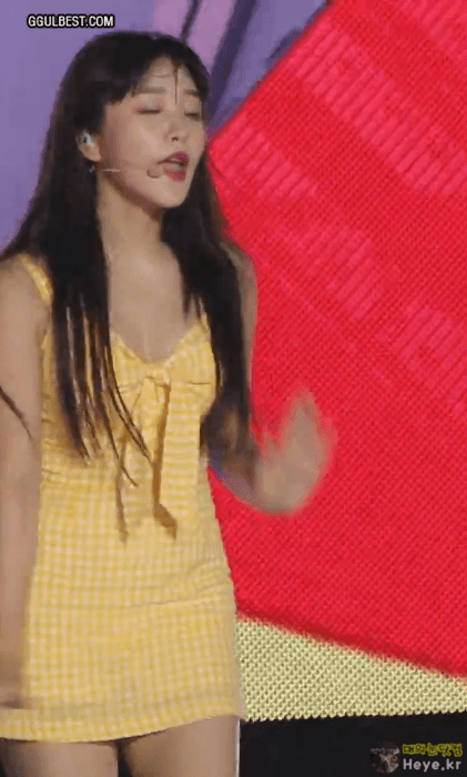 시원한 노란원피스 예리