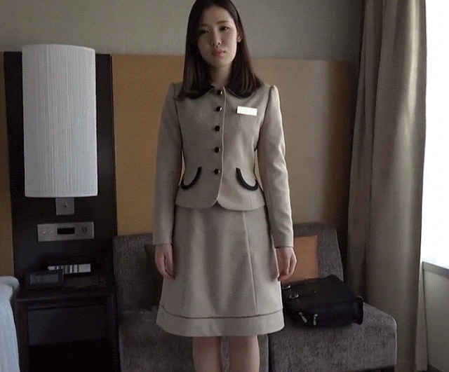 움짤 미모의 안내데스크 처자