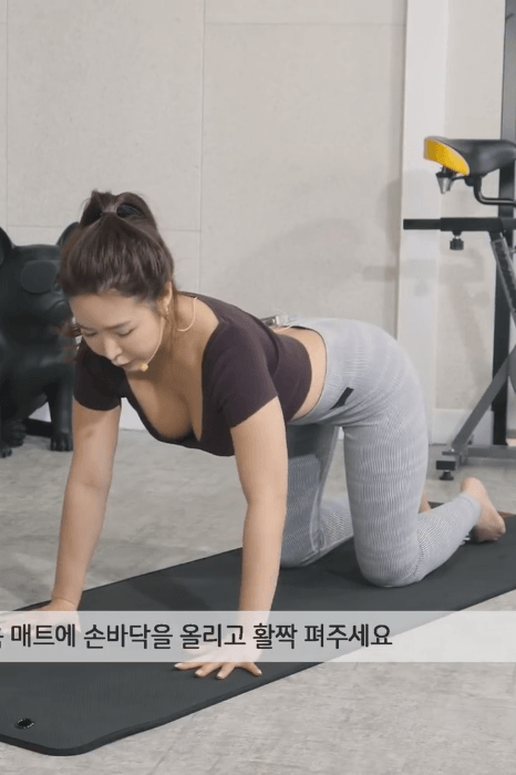 가녀린 팔뚝 을 만드는 요가녀