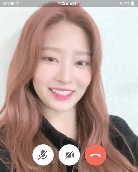 아이즈원, 월요요정 페이스톡 민주