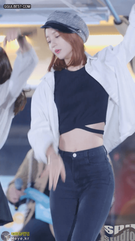크롭 청바지 비니