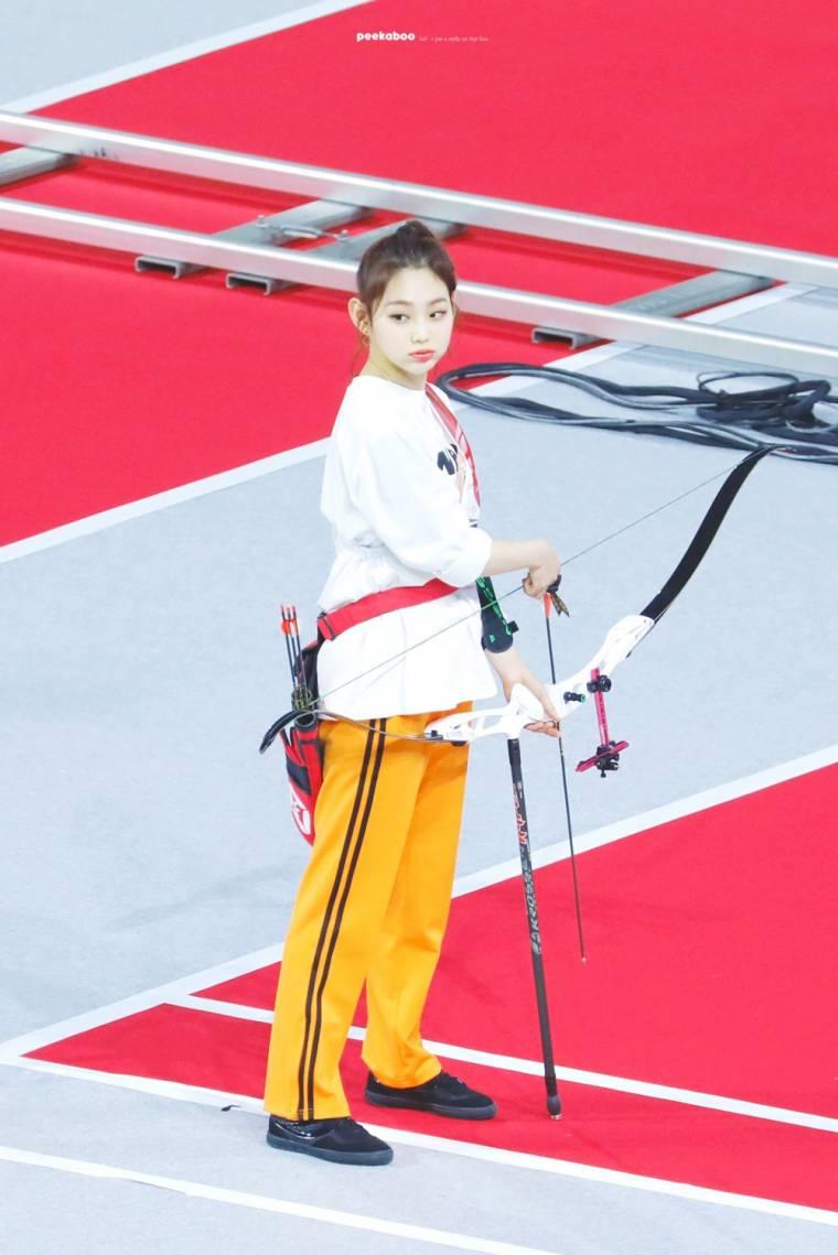아육대 양궁 미나.예린.은하