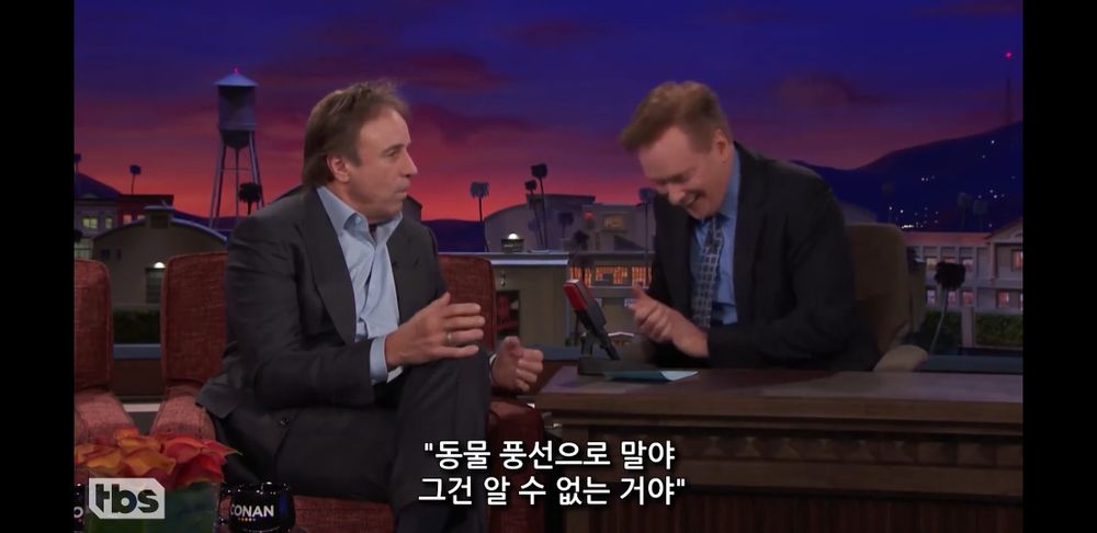 미국 토크쇼의 가족팔이 개그