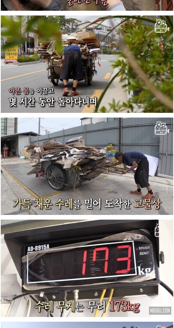 폐지 줍는 할아버지