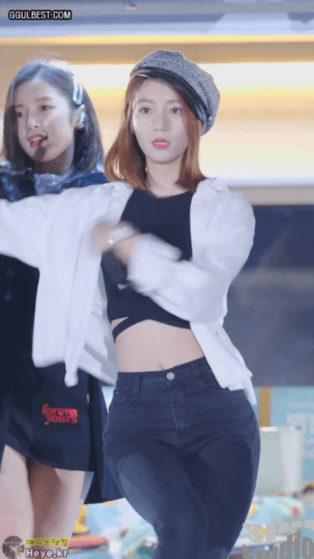 크롭 청바지 비니