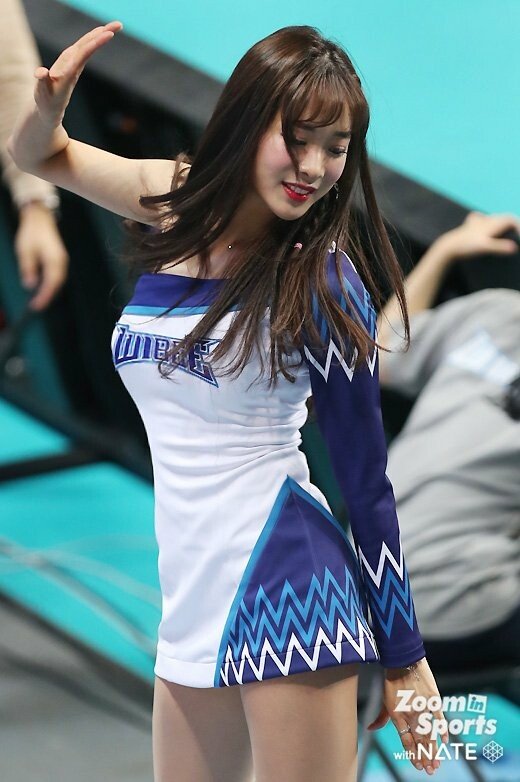 강명호 촬영한 김한나 치어리더