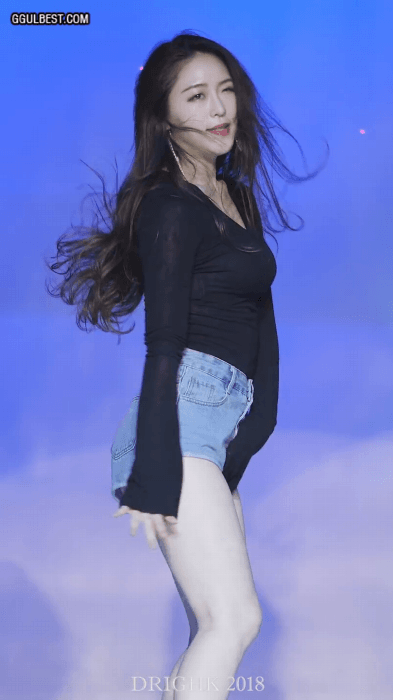 댄스팀 클로에(Chloe) 소희 검정 시스루.gif