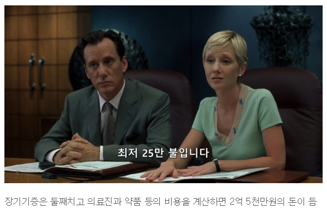 애가 죽어가는데 돈이 없는 영화