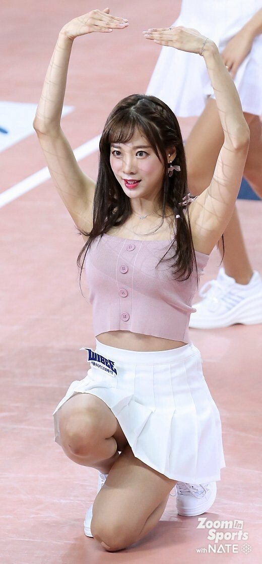 강명호 촬영한 김한나 치어리더