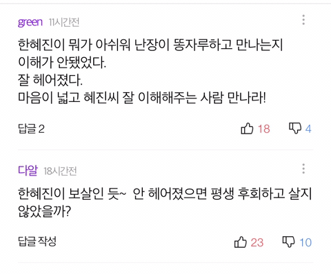 전현무를 향한 악플