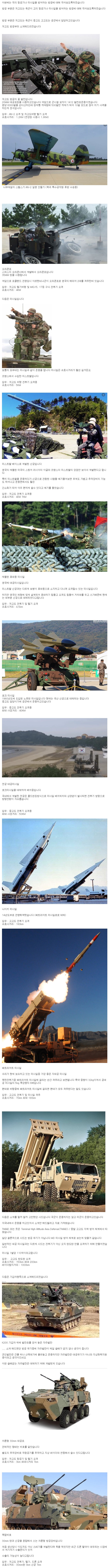 한국의 하늘을 책임지는 방공 무기