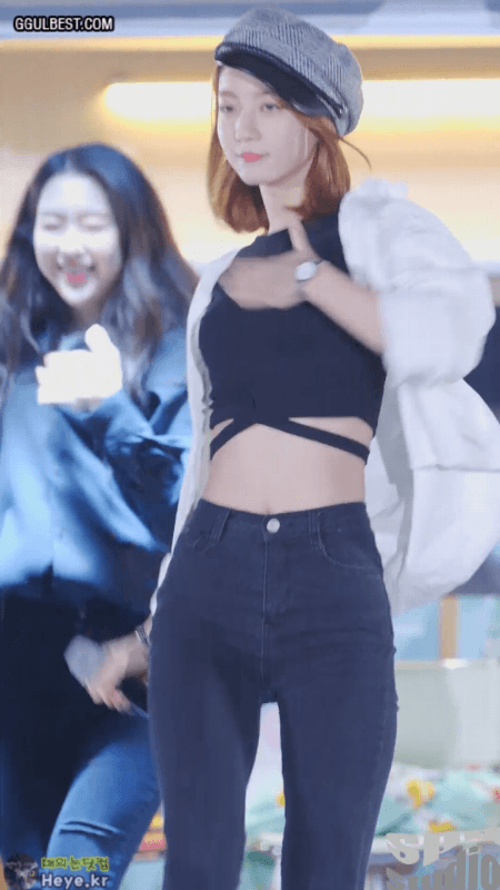 크롭 청바지 비니