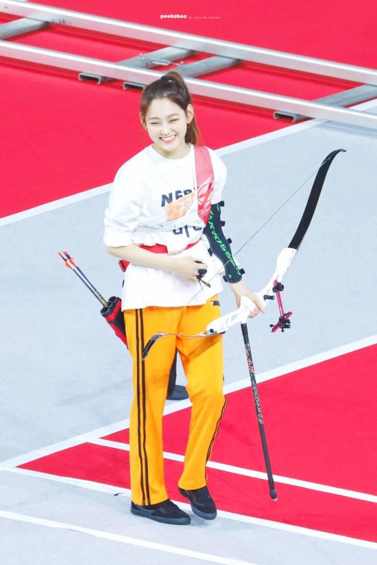 아육대 양궁 미나.예린.은하