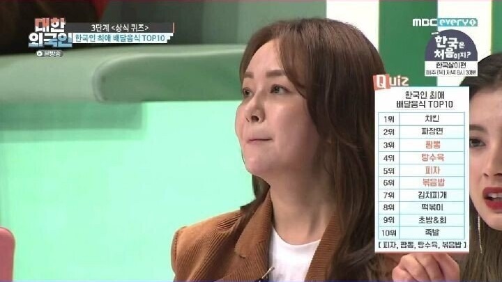 한국인 최애 배달 음식