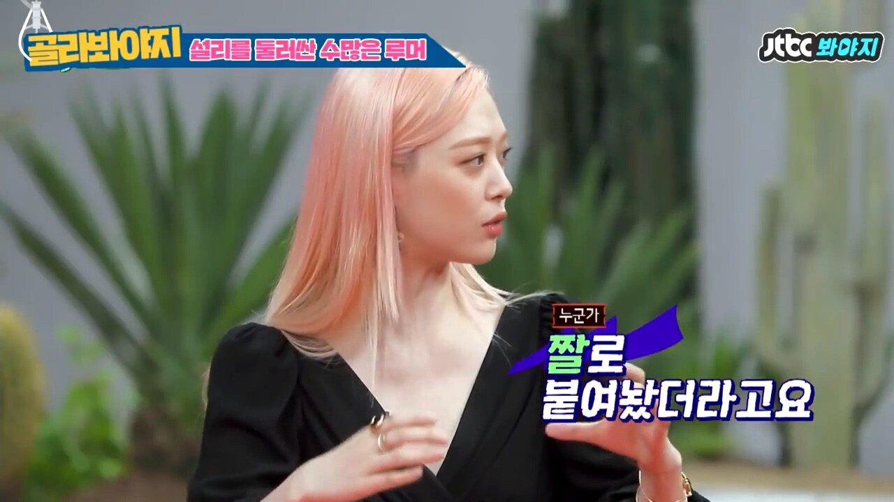 마약 의혹 해명하는 설리