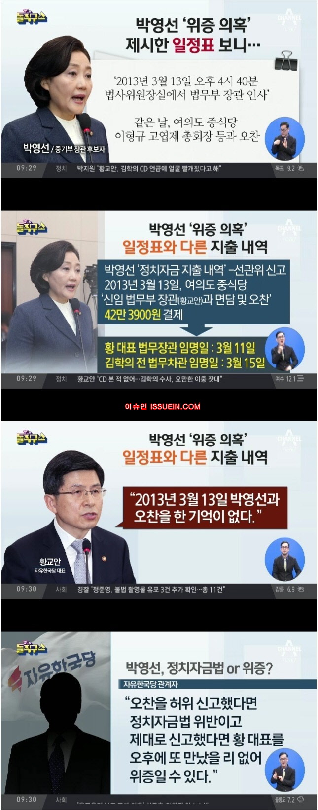 박영선 위증 의혹