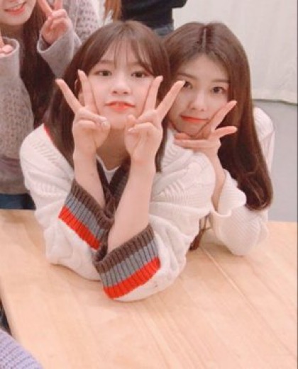 사이 좋은 안유진 강혜원 캐미