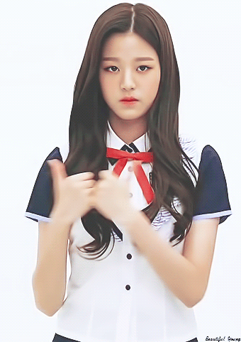 스쿨룩스 X 아이즈원 하복 촬영 현장 원영