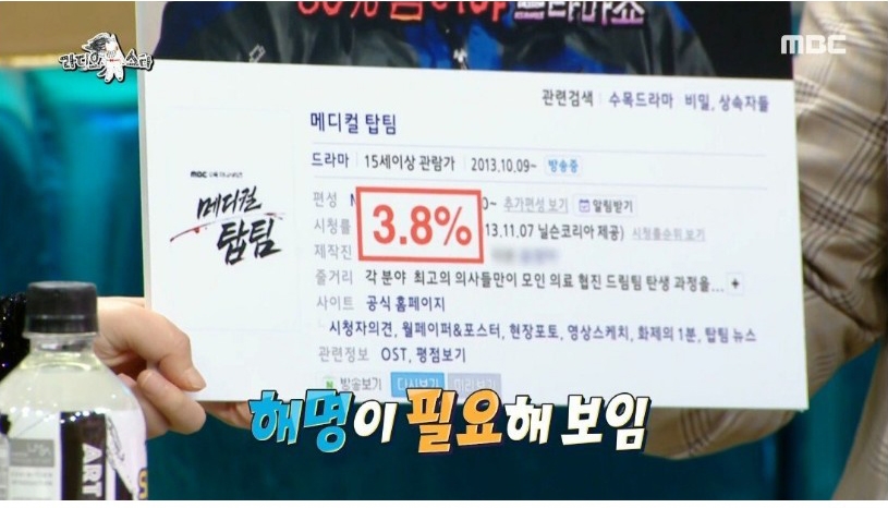 과거에는 시청률 42.8%가 목표