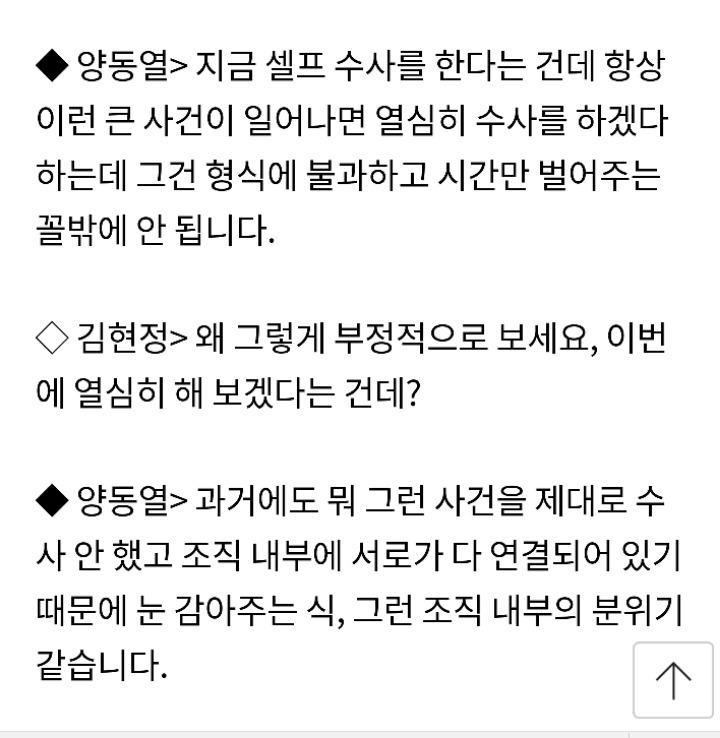 버닝썬 수사에 대한 전직 경찰관 견해