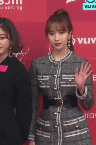 골든 디스크 레드카펫 미나.쯔위